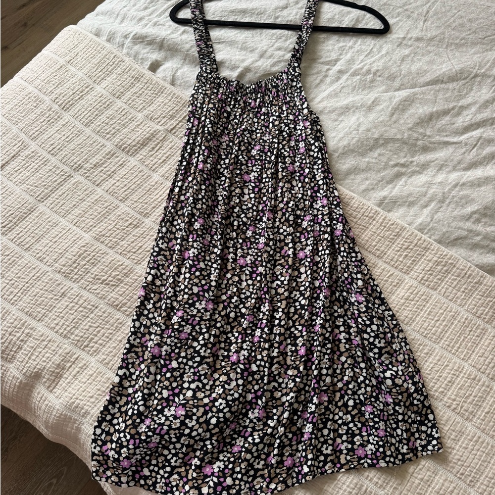 Saltwater LUXE Black and purple Floral dress